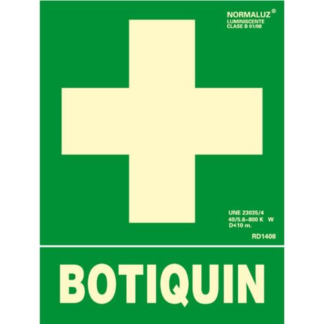 Panneau luminescent Trousse de secours 22,40x30 RD14108