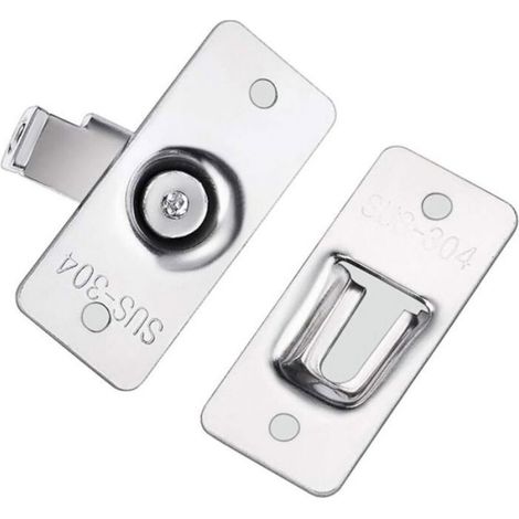 Loquet De Serrure - Acier Inoxydable - Pour Porte Coulissante - Angle 90 Degres - 1 Unite (1/5)