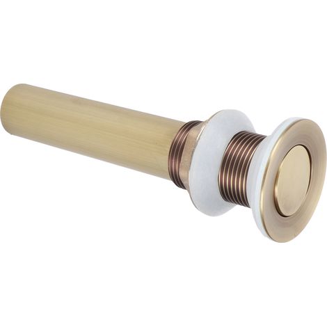Bon de vidage antique pour lavabo de salle de bain, bouchon anti-refoulement et anti-engorgement, accessoire sans trou (clapet)