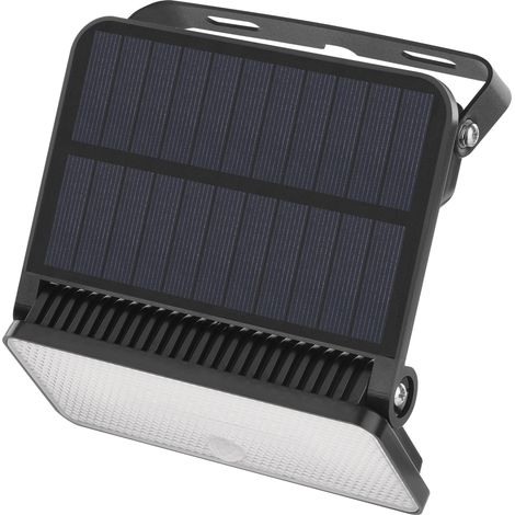 Lampe solaire LED pour extérieur avec détecteur de mouvement - Applique murale solaire pour maison/jardin - Portée du capteur 6 m, angle de détection 120° - 3 modes d'éclairage, luminosité (1/5)