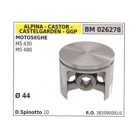 Pistone per motosega MS 430 MS 480  Ø 44 mm GGP 026278