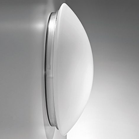 Applique murale/plafond bis ip44 ø 310 x 100 mm. triac 11,5 w led 3000 k - ip44 - verre blanc transparent (1/2)
