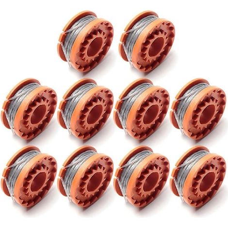 Compatible avec Spear and Jackson/Mac Allister/Qualcast/Worx, kit avec 10 bobines de fil de coupe-bordures. (1/5)
