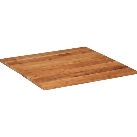 Dessus de table Dessus de bureau Plateau de table 80x80x2,5 cm carré bois massif d'acacia (1/5)