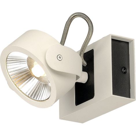 Plafonnier et applique KALU intérieur simple blanc/noir LED 17W 3000K 60° - SLV - 1000128 (1/3)