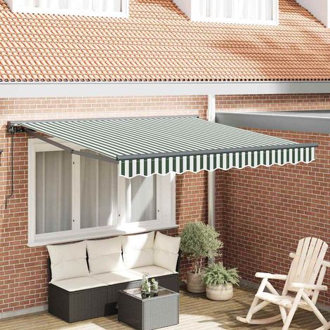 Awning Frame Green and White 300 x 250 cm vidaXL (1/5)
