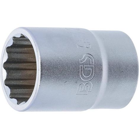 Douille pour Clé 20 mm (3/4) - Douze Pans, 27 mm - Robuste et Précise, Acier, Pro - D-Work