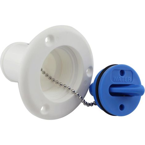 Nylon résistant aux UV - Matériel marin - Prise de remplissage de pont de carburant pour yacht - Hachts de réservoir de remplissage - Accessoires de camping-car - Capuchon d'eau marine en (1/4)