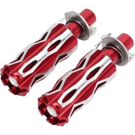 Repose-pieds arrière CNC pour moto, pédales en alliage d'aluminium, rouge (1/5)