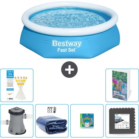 Bestway Piscina Bestway Fast Set Rotonda - 244x61 cm - 7-pezzi  S177
