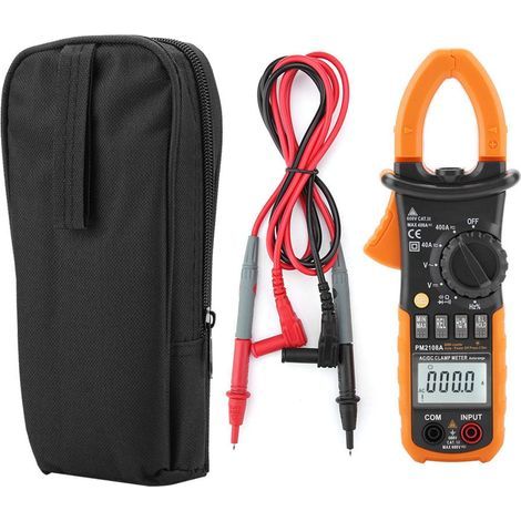AC/DC PEAKMETER PM2108A digitales Zangenmultimeter, digitales Zangenmultimeter mit Überlastschutz und Anzeige für niedrigen Batteriestand. (1/5)
