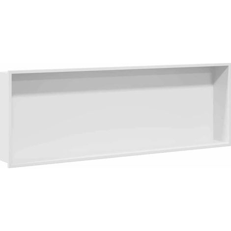 Maison Exclusive - Nicchia per doccia Bianco 90 x 30 x 9,5 cm Acciaio inossidabile