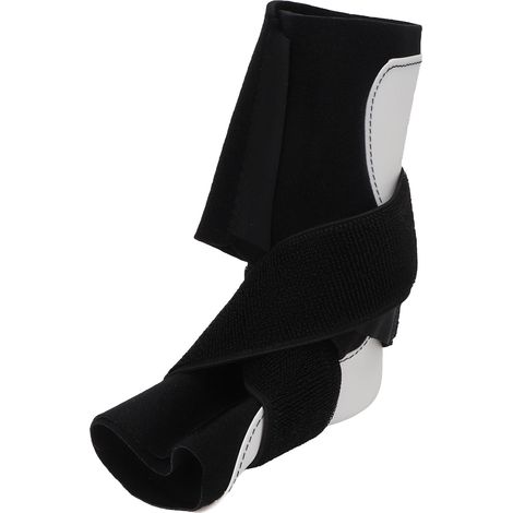 Attelle cheville anti-chute du pied, fixation respirante et confortable, protection renforcée, soutien articulaire pour salle de sport, pied droit, taille L/XL (pointure 42-47). (1/5)