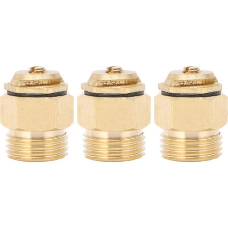 Lot de 3 buses d'arrosage à réfraction G1/2, têtes d'arrosage micro-réglables en cuivre, accessoires d'irrigation de jardin-AquaForge (1/5)