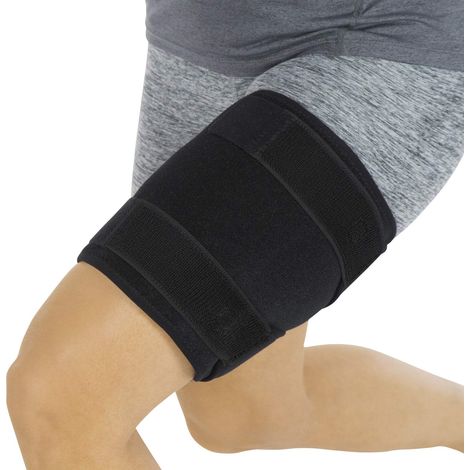 Genouillère - Soutien Pour Cuisses Hamstring Et Quadriceps - Compression Réglable En Néoprène Sans Latex - Pour Étirements, Entorses, Tendinites, Douleurs Sciatriques Et Récupération Sportive - Taille (1/5)