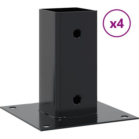 Bases de poteau carrées 4 pcs anthracite 71x71 mm CFW39913 (1/5)