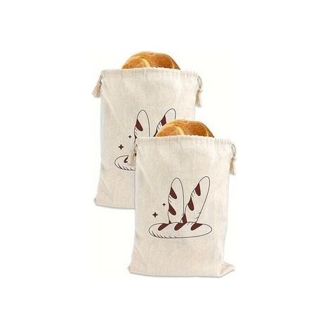 Sachets de conservation pour pain aux graines de lin (paquet de deux) (1/2)