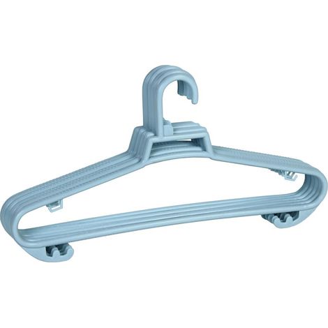 Pack De 6 Perchas Azules Claro Modelo Oslo 38x18 cm
