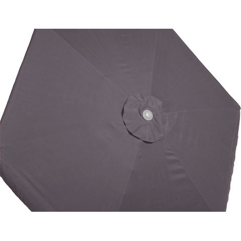Schirm Ø 230cm 38mm Rohr grau Aluminium/Textil