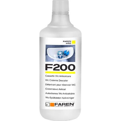DISINCROSTANTE ANTICALCARE "FAREN F200" LT 1 PER CASSETTE WC