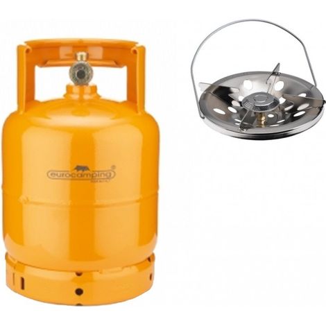 BOMBOLA RICARICABILE DA CAMPEGGIO 2 KG- (4,7 L) + FORNELLO CAMPEGGIO CAMPER VUOT