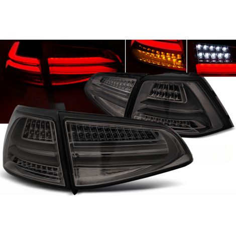 Paire de feux arriere VW Golf 7 de 2013 a 2017 Full LED fume (1/5)