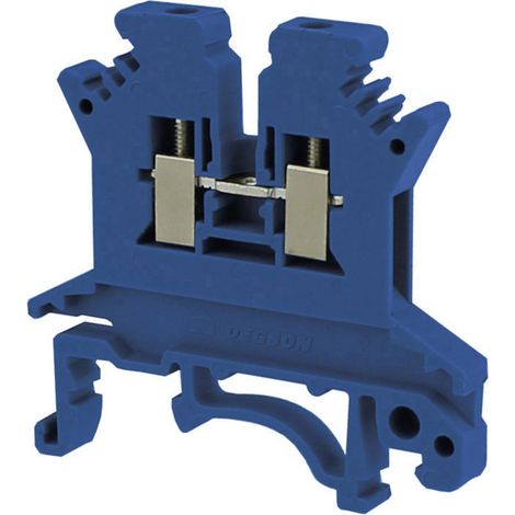 Degson PC1.5-01P-12-00AH-1 Borne de passage 4.2 mm raccord à vis bleu 1 pc(s)
