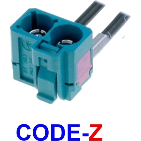 Fakra 2 presa per cavo RG174 codice-Z angolato (1/3)