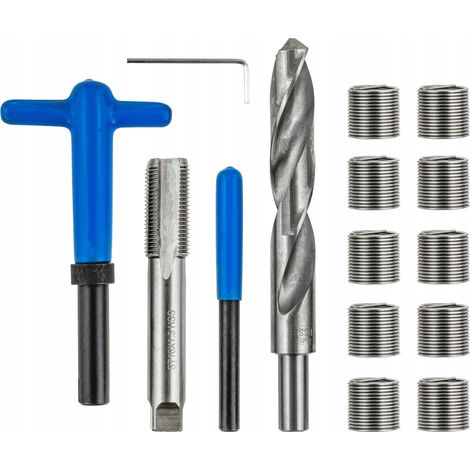 Reparaturkit für Gewinde M18x1.5 zur Reparatur beschädigter Gewinde 10 Federn