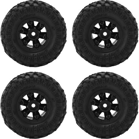 Roues, moyeux de roues, pneus et jantes en caoutchouc pour voitures télécommandées Axial SCX24 à l'échelle 1/24 (1/5)