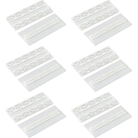 Organisateur de Câbles en Abs Blanc, Lot de 6 Paires Fixateur de Prise Murale sans Perçage Solution Gain de Place pour Bureau et Maison (1/5)