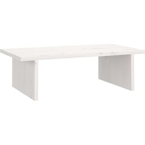 Supporto per monitor 50 x 27 x 15 cm in legno massello di pino bianco 020004441