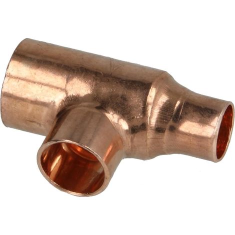 Raccord à braser cuivre té réduit 15 x 12 x 10 mm