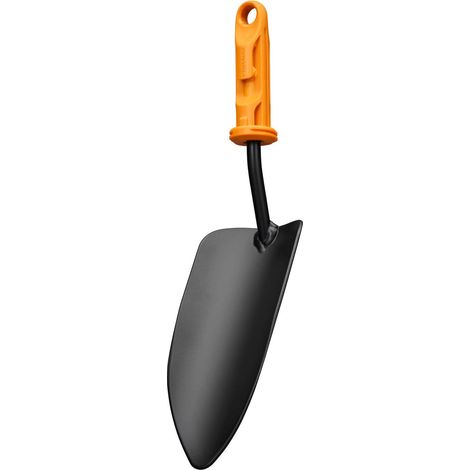 Fiskars OneClick Transplantoir, Embout Pelle pour la Plantation et Le Rempotage, Changement Facile en Un Clic, Tête Robuste en Acier au Bore, Noir/Orange, 1080693 (1/3)