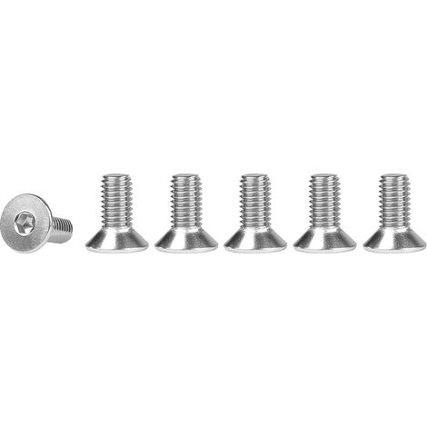 Vis à Tête Fraisée M3x8mm, 100 Pièces Vis Boulon 304 Inox, Vis Hexagonales Acier Inoxydable A2 V2A Filetage, Métrique Cylindrique Avec Six Pans Creux Vis (DIN7991/ISO10642) (1/5)