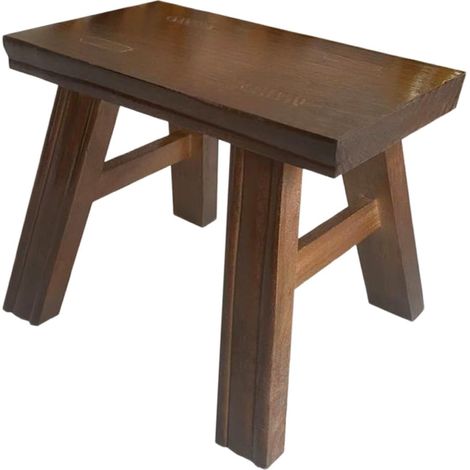 Tabouret Bois Polyvalent pour Garçon Fille et Adultes Marchepied Pratique pour Salle de Bain Cuisine Chambre et Salon Petit Banc Léger et Robuste Pin Naturel (1/5)