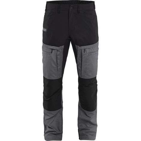 Pantalon de travail maintenance stretch 1456 Gris moyen/Noir XS - FR(38) - SE(C44) - Courtes