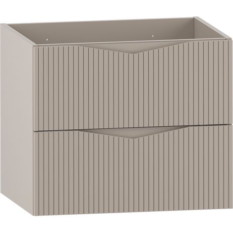 Waschtischunterschrank 60cm Tao mit 2 Schubladen, Kaschmir