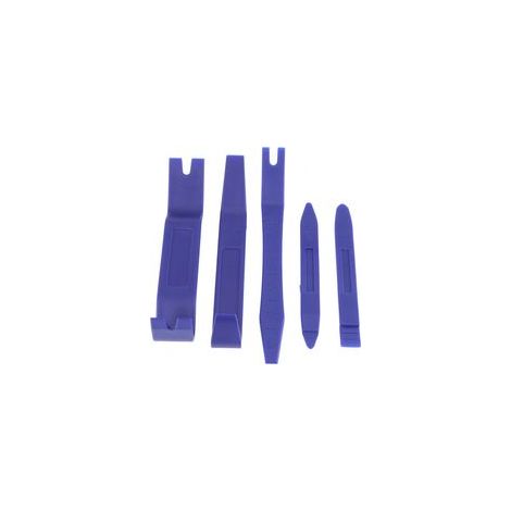 Juego profesional para desmontar molduras interiores y exteriores de vehículos: 12 herramientas de acero inoxidable. (1/4)