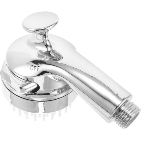 Douchette Coiffeur Haute Pression en Métal Plastique Argenté, Design Compact et Facile à Nettoyer, Accessoire pour Spa et Usage Domestique (1/5)