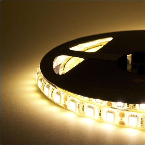 TrAdE Shop Traesio - Striscia Led - 5 Metri - 72w - Smd5050 Bianco Freddo - 300 Led Aipiy - -Bianco Caldo      -