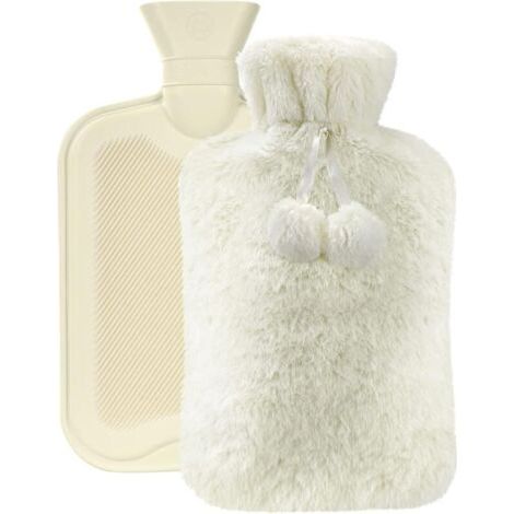 Bouillotte Eau Chaude,2L Bouteille D'eau Chaude,Bouillotte Peluche Eau Chaude,Aide à fournir Les Plus de Chaleur et de Confort,Idéal Les Journées Hivers (1/4)