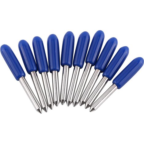 Lame carbure cémenté pour plotter de découpe vinyle, couteau 60°, accessoire coupe précise pour machine de découpe, outil de remplacement résistant. (1/4)