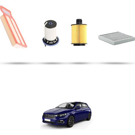Kit tagliando 4 filtri compatibile con Fiat Tipo II 1.3 D Multijet 70kw dal 2015 (1/5)