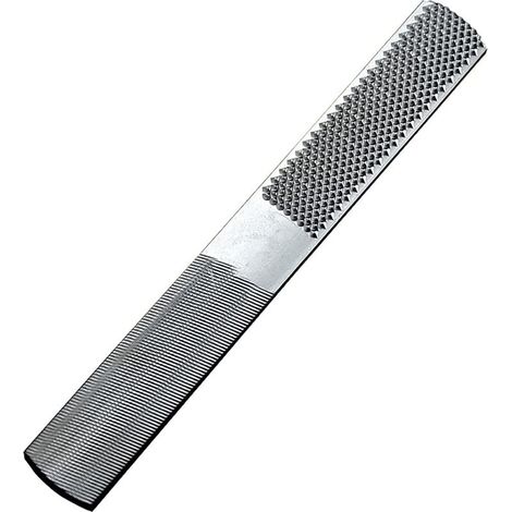 Rape à Bois 4 En 1 - Acier Carbone 20cm - Grain Fin Et Grossier - Pour Menuiserie Et Sculpture (1/5)