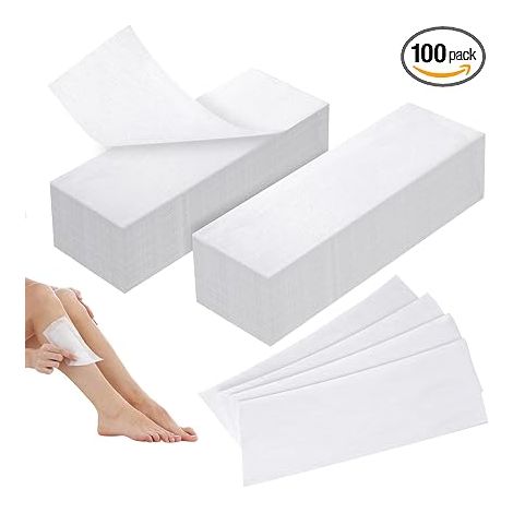 Bandes de Cire non tissées, bandes d’épilation, bandes dépilatoires pour L'épilation du Corps, bras, dos, Jambes et Visage (1/5)