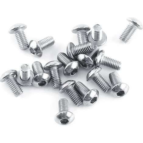 Ensemble de 250 vis, boulons et écrous à tête hexagonale creuse M3 A2 en acier inoxydable