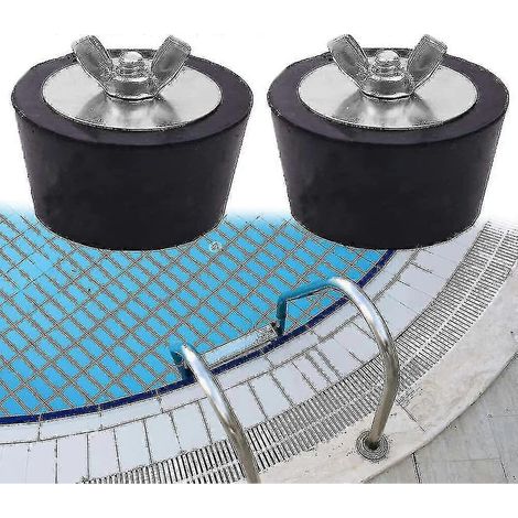Bouchons d'hiver 2 pièces pour buses d'entrée de piscine, bouchons d'hiver en acier inoxydable 25mm/32mm/38mm/51mm/63mm pour piscine-25mm Ty (1/5)