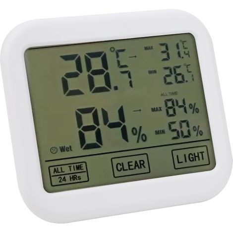 Thermohygromètre numérique LCD 4 pouces OWE034 avec écran tactile, moniteur de température et d'humidité (1/5)