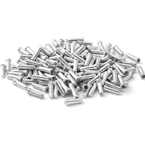 100 embouts de câble de VTT en alliage d'aluminium, protections pour tubes de câbles de frein de rechange (1/5)